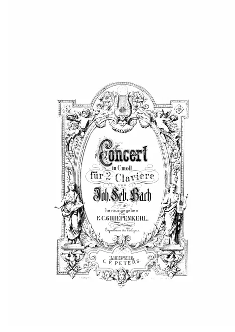 First page of Concerto for 2 Harpsichords