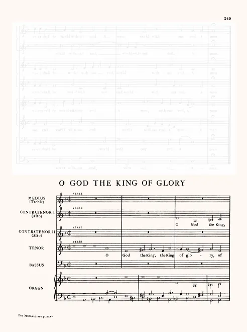 First page of O God, the King of Glory
