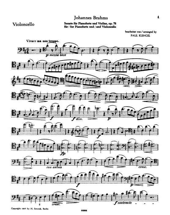 First page of Violin Sonata No.1