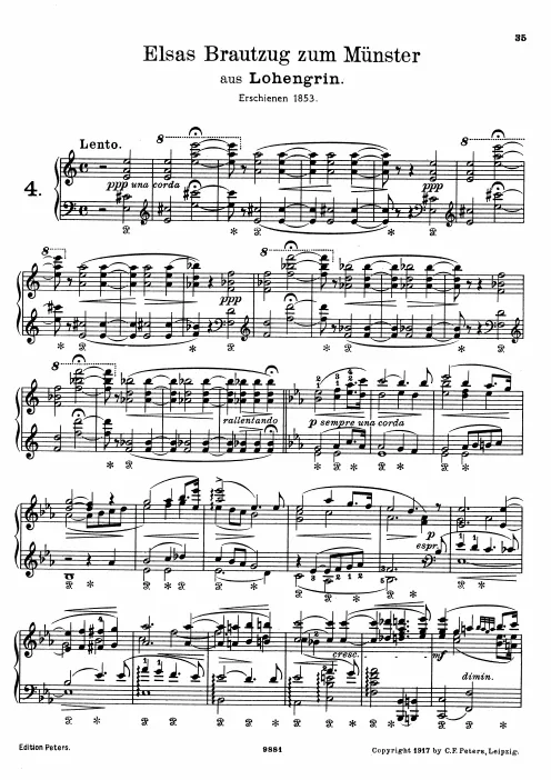 First page of Zwei Stücke aus Tannhäuser und Lohengrin
