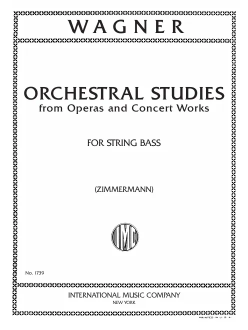 First page of Orchestral Studies for Double Bass