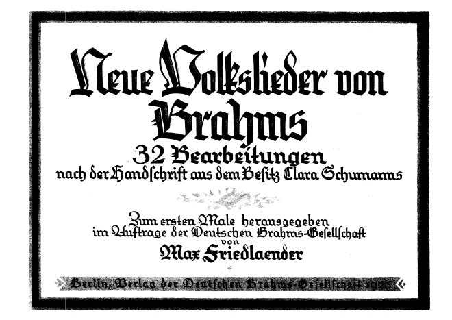 First page of 28 Deutsche Volkslieder, WoO 32