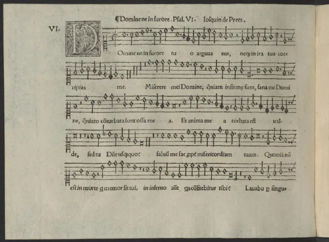 First page of Domine ne in furore