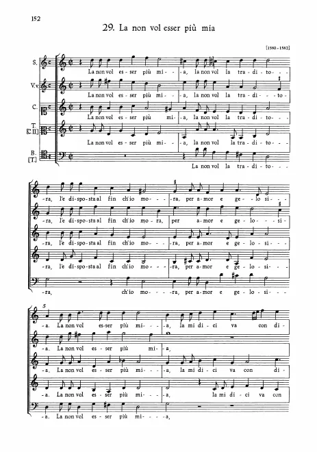 First page of La non vol esser più mia