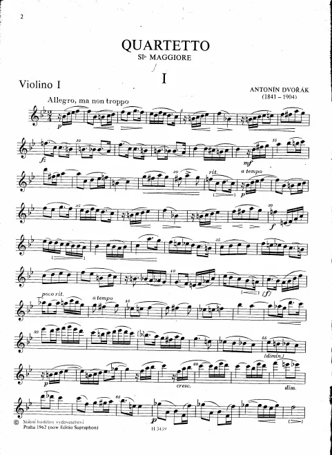 First page of String Quartet No.2
