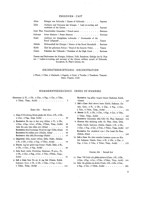 First page of Drottningen av Golconda