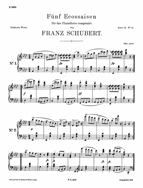 First page of 6 Ecossaises