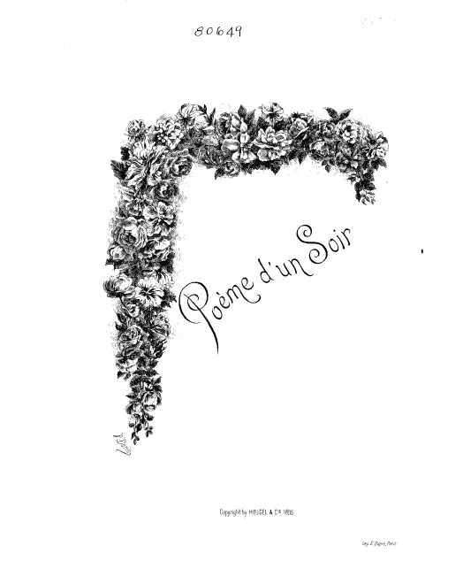 First page of Poème d’un soir