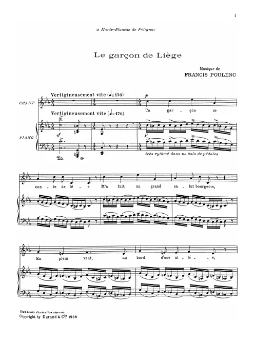 First page of 3 Poèmes de Louise de Vilmorin