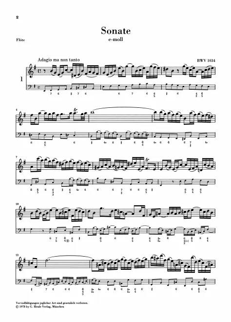 First page of Flute Sonata