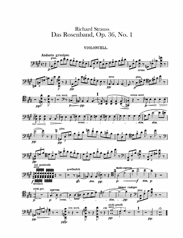 First page of 4 Lieder