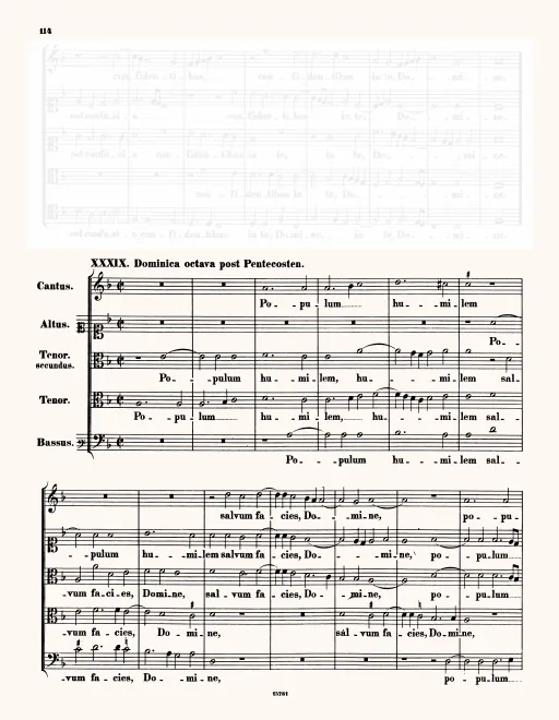 First page of Populum humilem