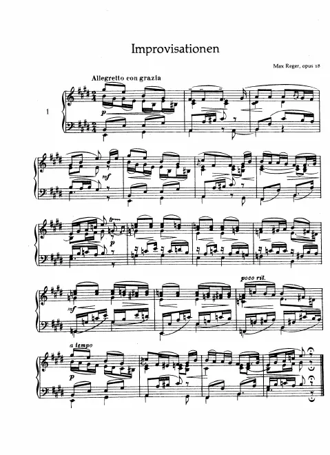 First page of Improvisations