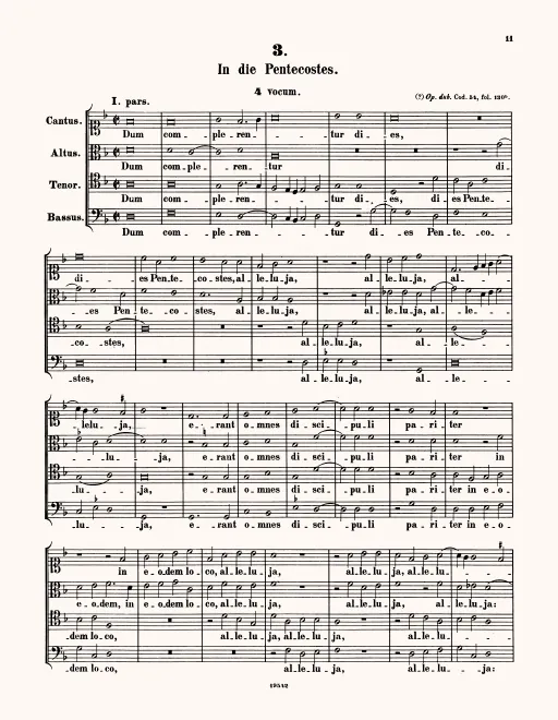 First page of Dum complerentur