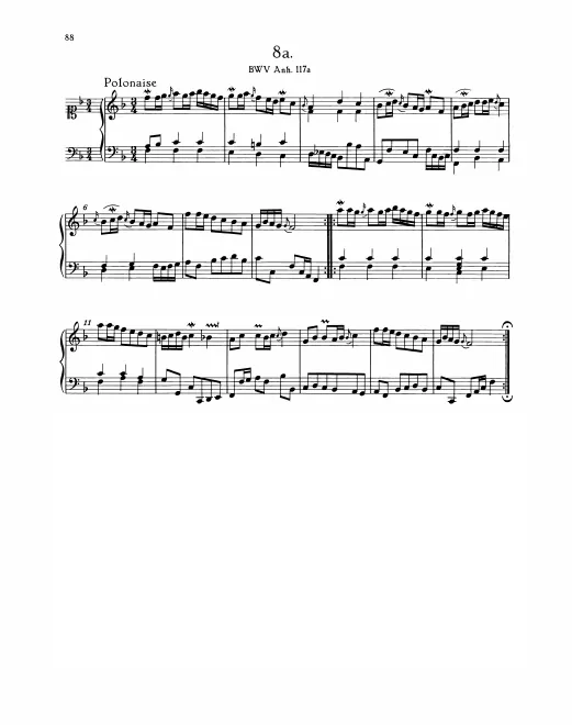 First page of Polonaise in F major