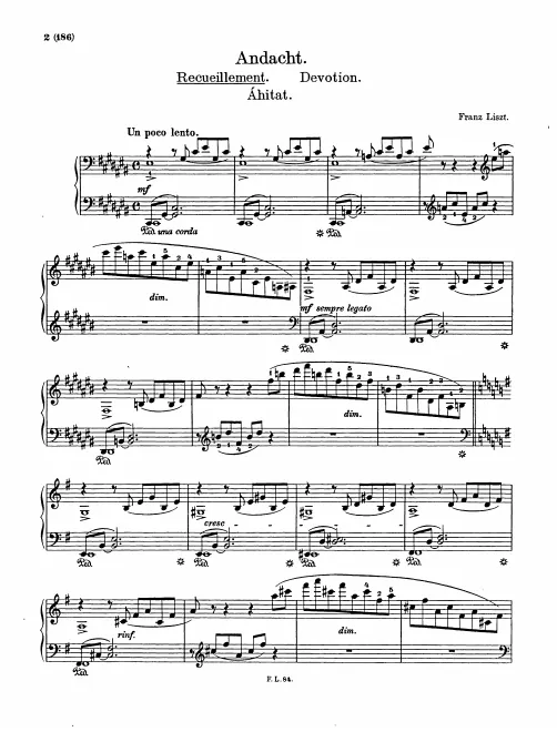 First page of Recueillement