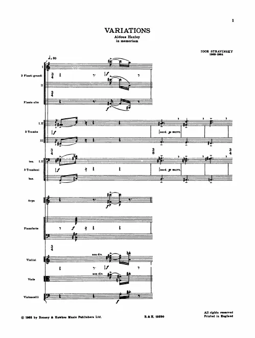 First page of Variations