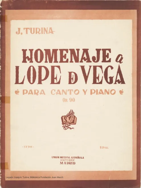 First page of Homenaje a Lope de Vega