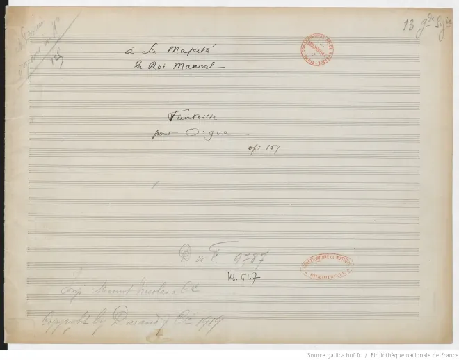 First page of Fantaisie No.3