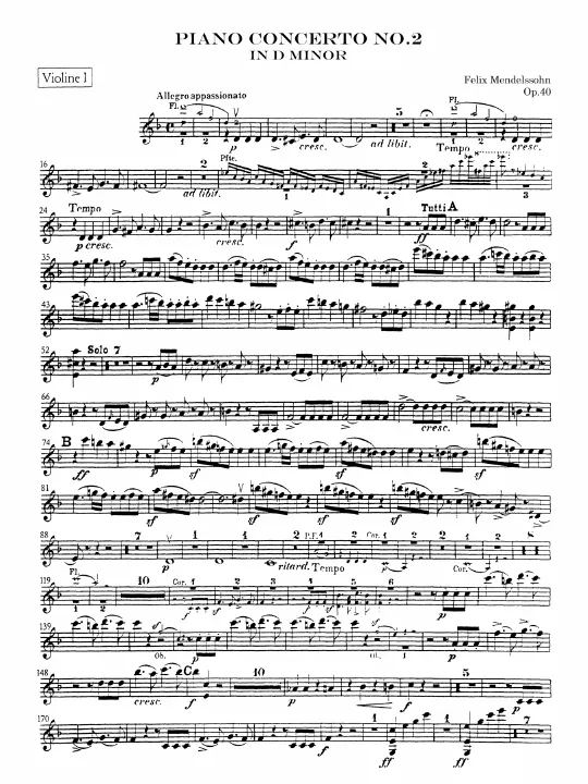 First page of Piano Concerto No.2