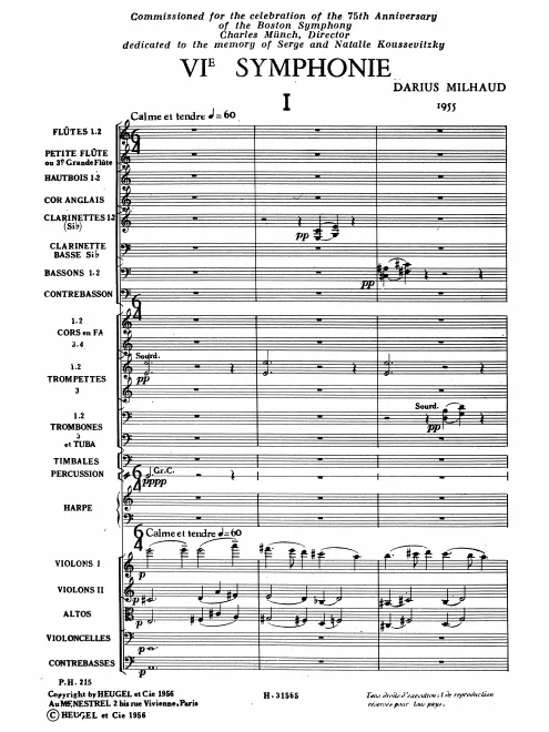 First page of Symphony No.6