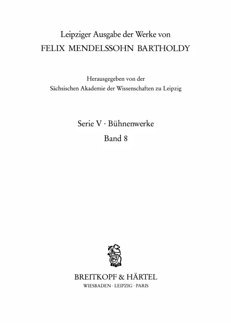 First page of Musik zu Ein Sommernachtstraum