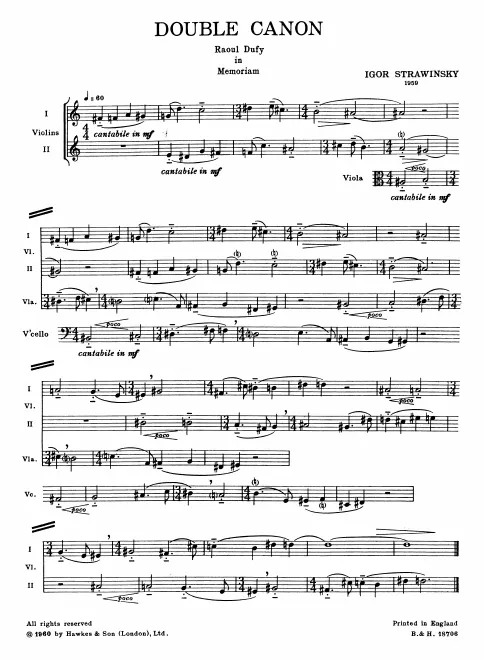 First page of Double Canon, K092