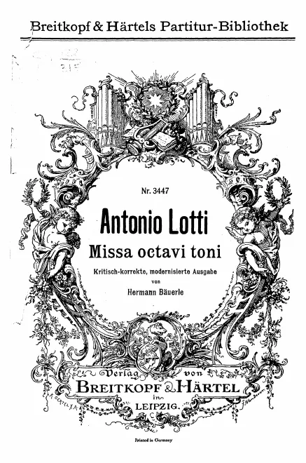 First page of Missa octavi toni