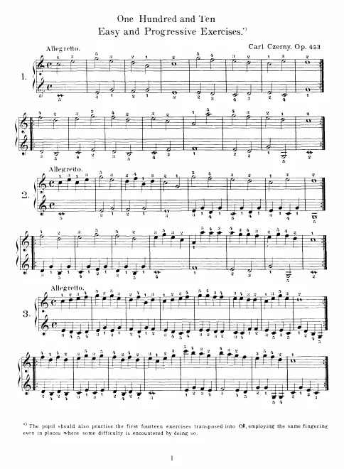 First page of 110 Progressive Exercises