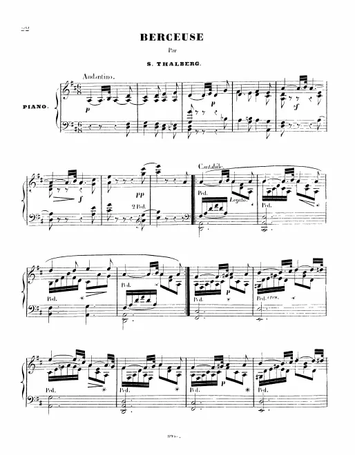 First page of Berceuse