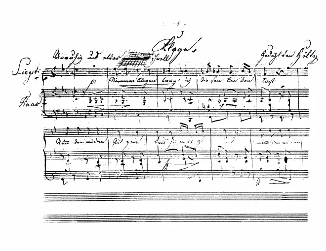 First page of Klage (Nimmer länger trag' ich)