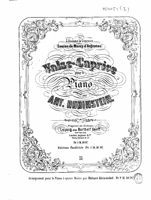 First page of Valse-Caprice in E-flat major