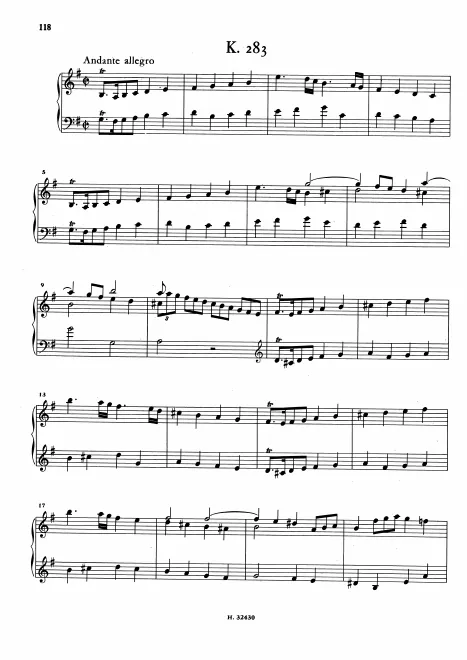 First page of Keyboard Sonata in G major
