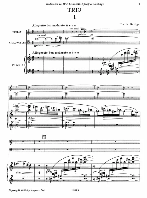 First page of Piano Trio No.2