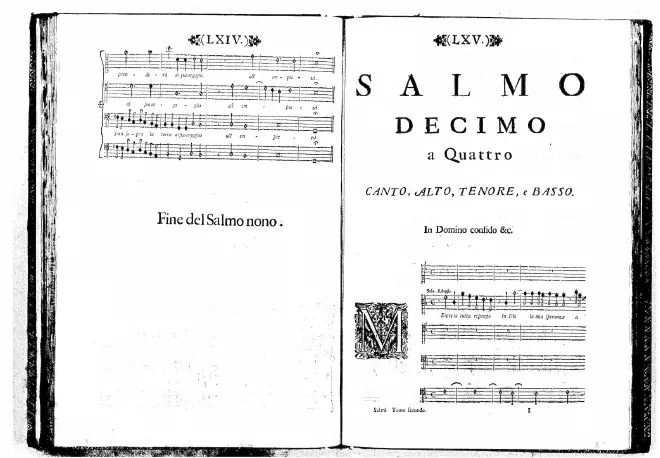 First page of Mentre io tutta ripongo in Dio