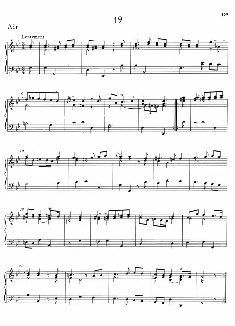 First page of Air in G minor