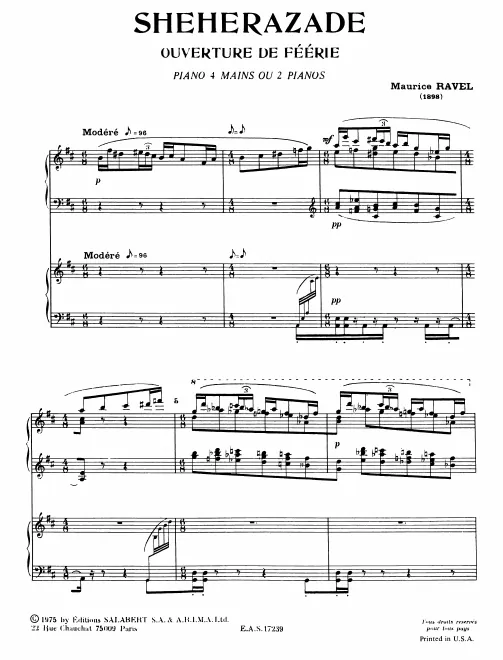 First page of Shéhérazade
