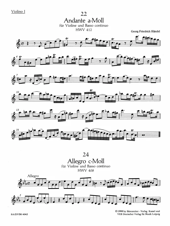 First page of Allegro in C minor