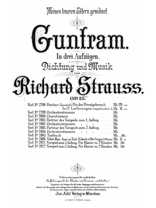 First page of Guntram