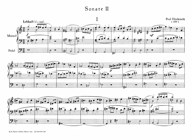 First page of Organ Sonata No.2