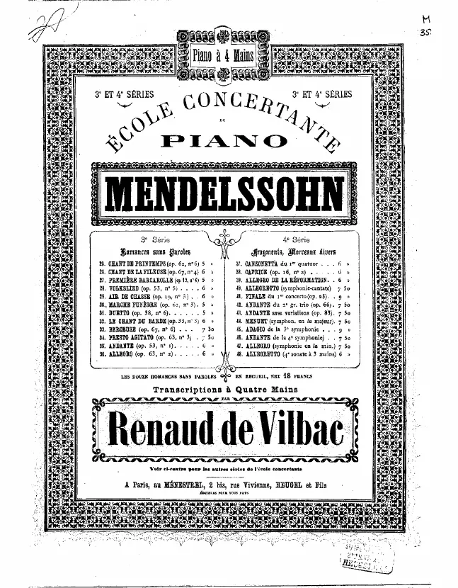 First page of Symphony No.4 in A major