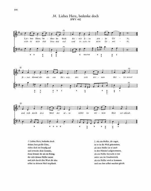First page of Liebes Herz, bedenke doch