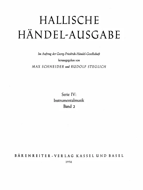 First page of Organ Concerto in G minor
