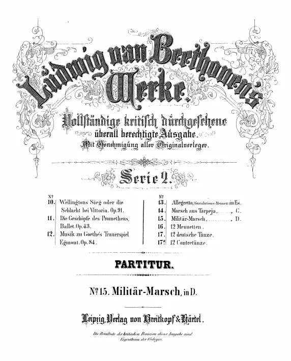 First page of March for Military Band