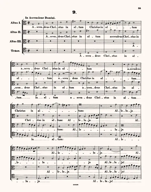 First page of Ascendens Christus in altum