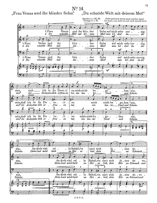 First page of Frau Venus und ihr blinder Sohn