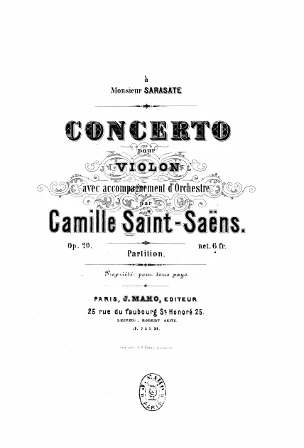 First page of Violin Concerto No.1