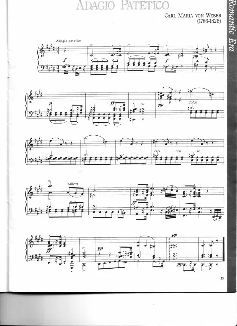 First page of Adagio patetico