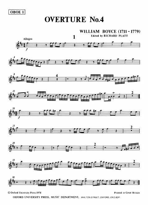 First page of Overture No.4