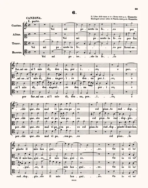 First page of Voi mi poneste in foco